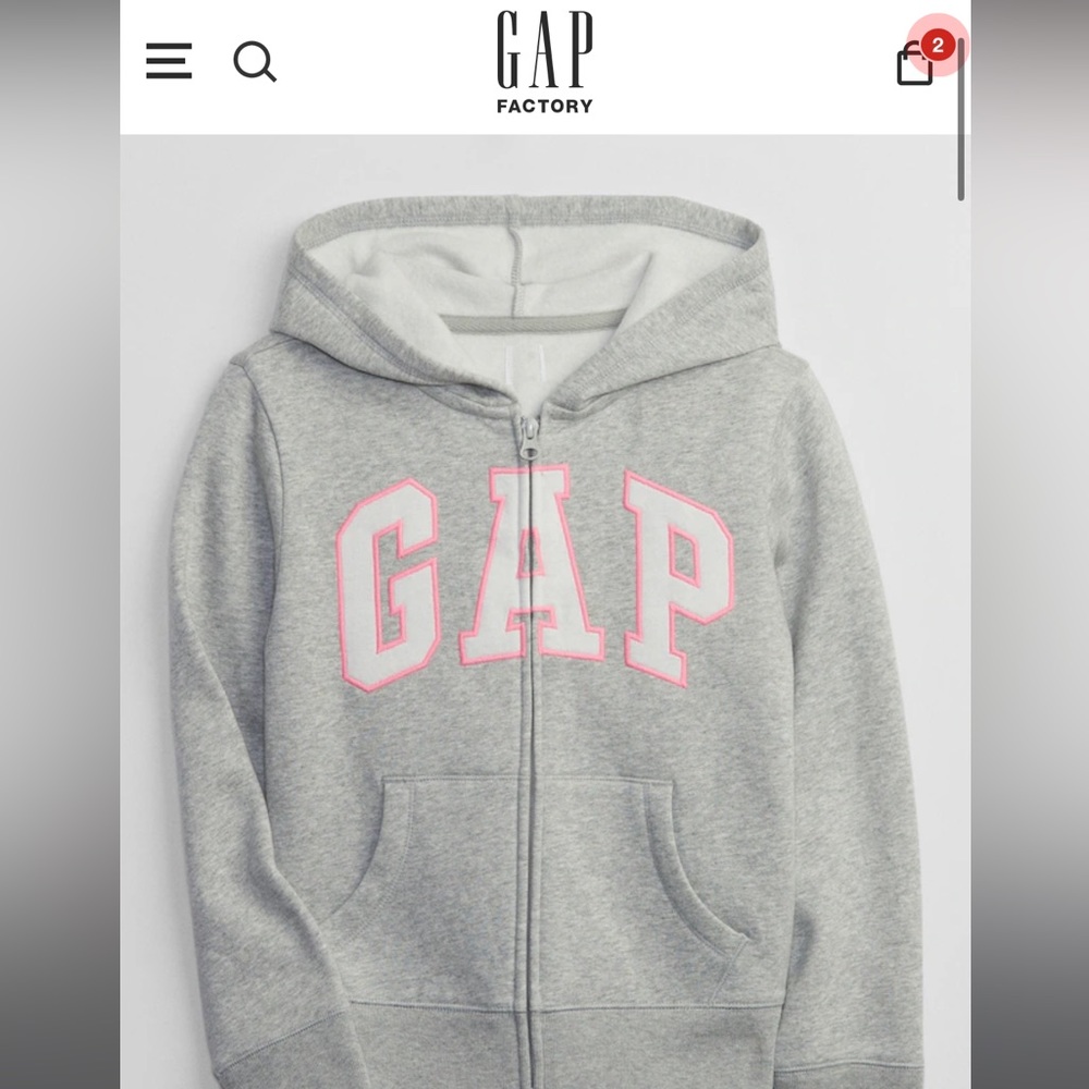KIDS GAP ZIP UP HOODIE brand new